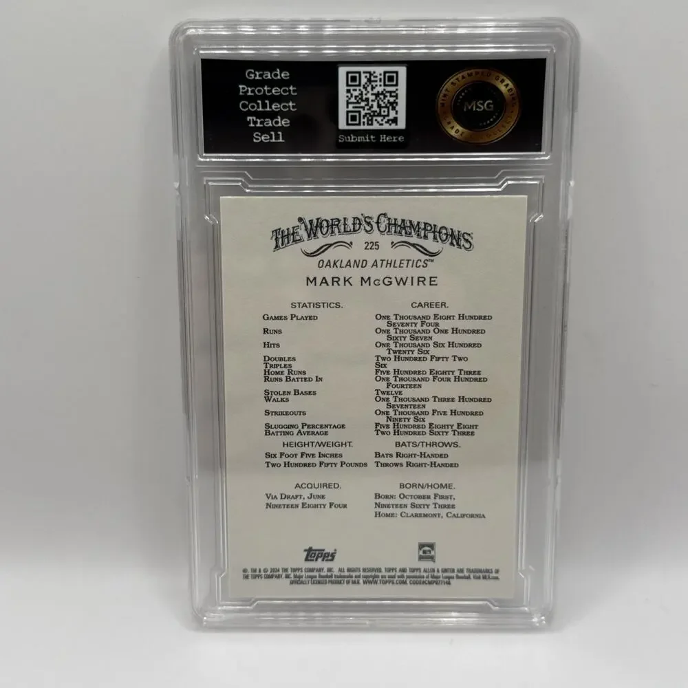 MLB graded card